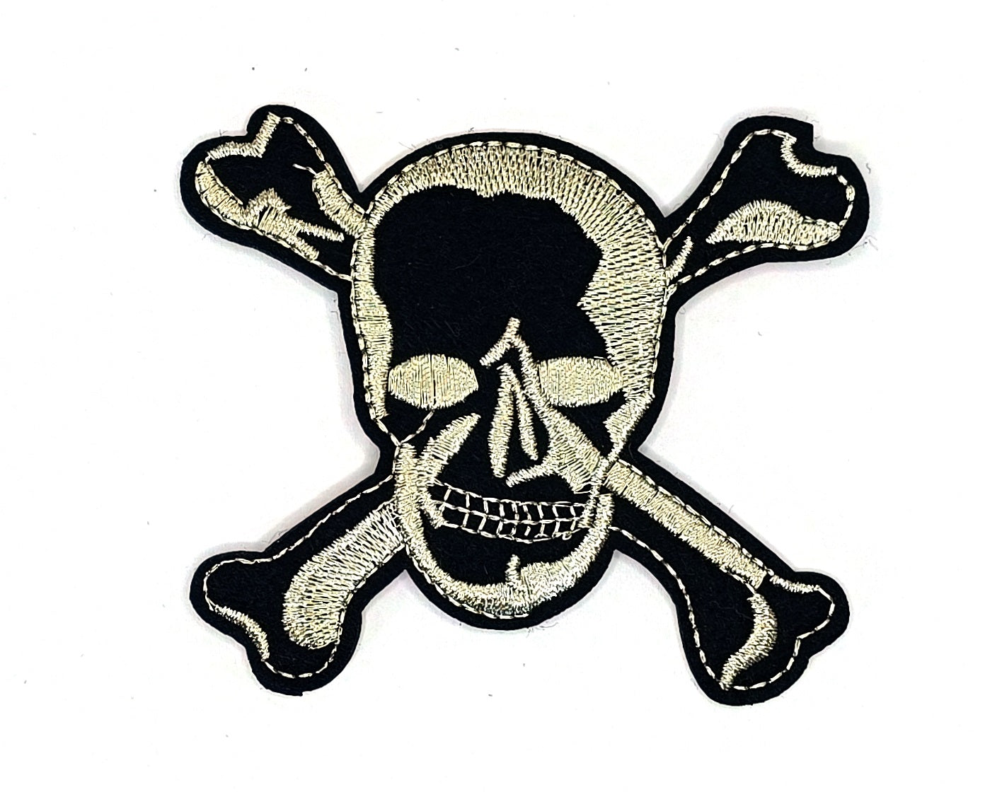 "Skull and Bones" patch – classic pirate style, 8.8x6.8 cm, thermal adhesive