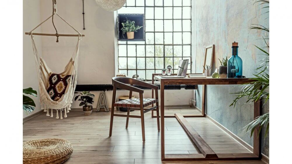 Macrame hammock swing - hanging chair for home, garden or vacation | Beige, 120 kg load capacity