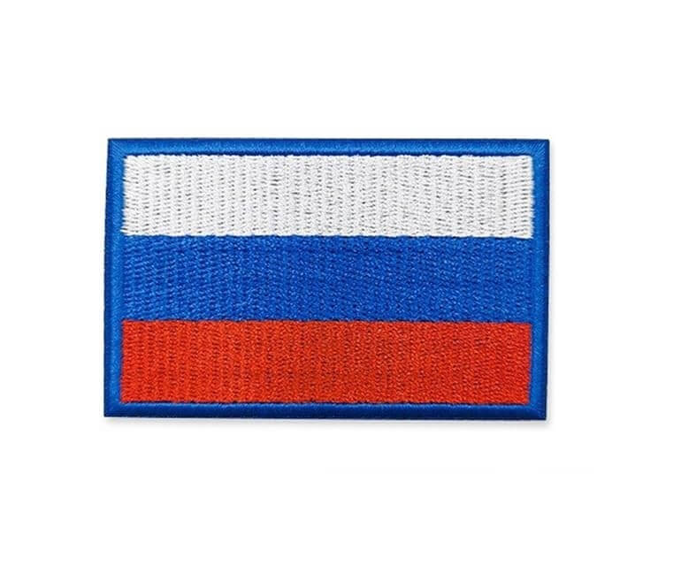 Нашивка Флаг Русия - Бродирана (8x5 см) с Велкро гръб
