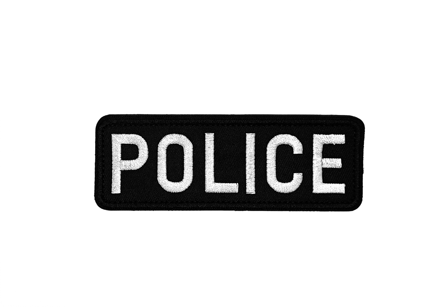 Нашивка POLICE - Бродирана (13x4.5 см) с Велкро гръб