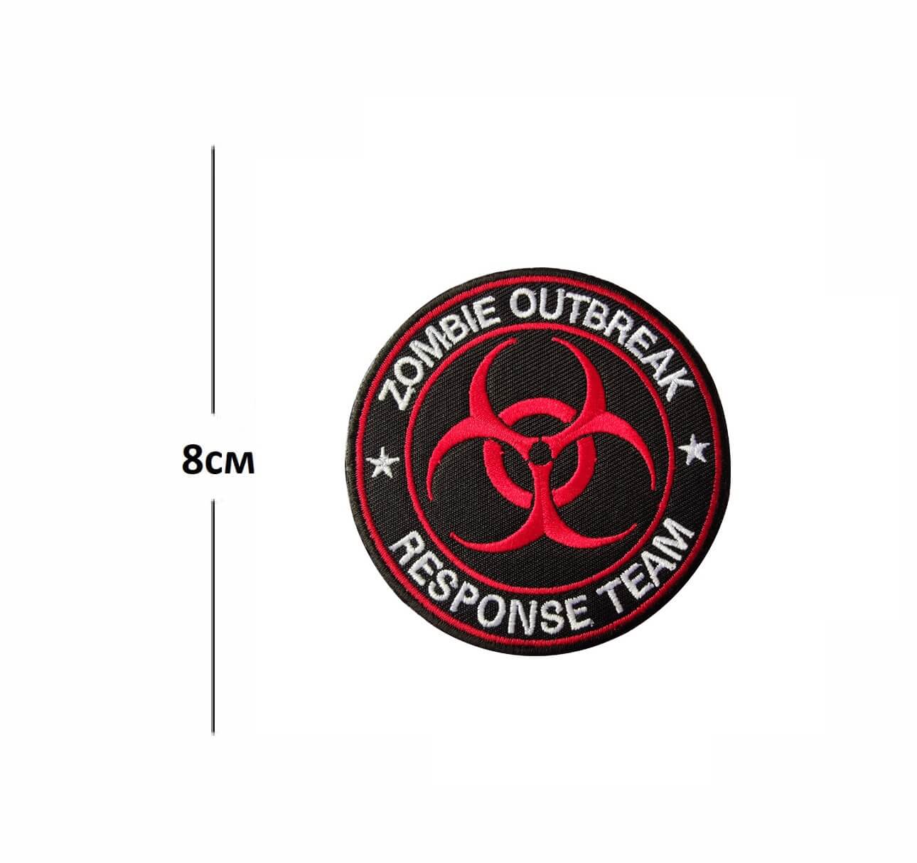 Нашивка Zombie Outbreak Response Team - Бродирана (8x8 см) с Велкро гръб