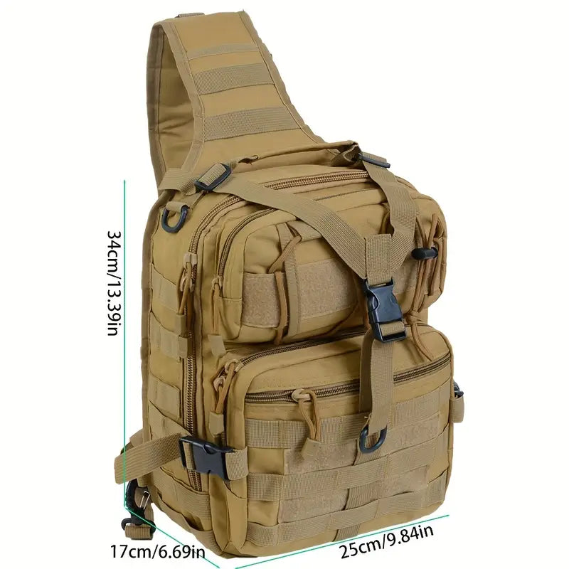 Тактическа раница 10L – MOLLE система, водоустойчива, олекотена + Подарък Нашивка, Персонализиране