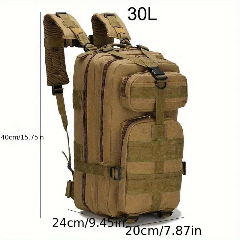 Tactical Crossbody Bag MOLLE System Waterproof + Gift 2 Patches and Carabiners, Customization
